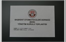 BOD YÖNETİM KURULU TOPLANTISI 27.10.2015